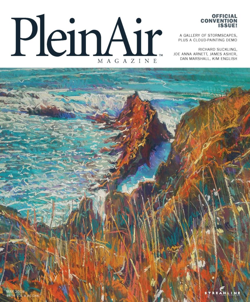 Plein Air Magazine April May 2018 OutdoorPainter   Plein Air Magazine Over AprilMay 2018 846x1024 