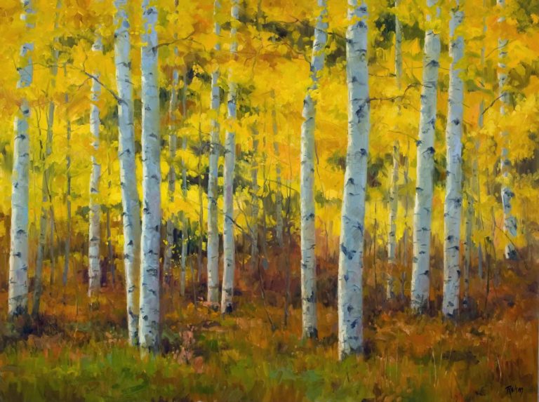 Painting Landscapes: Aspen Trees - OutdoorPainter