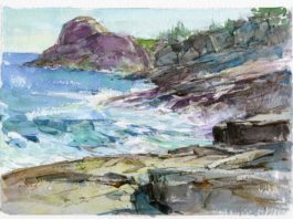 Plein air watercolor