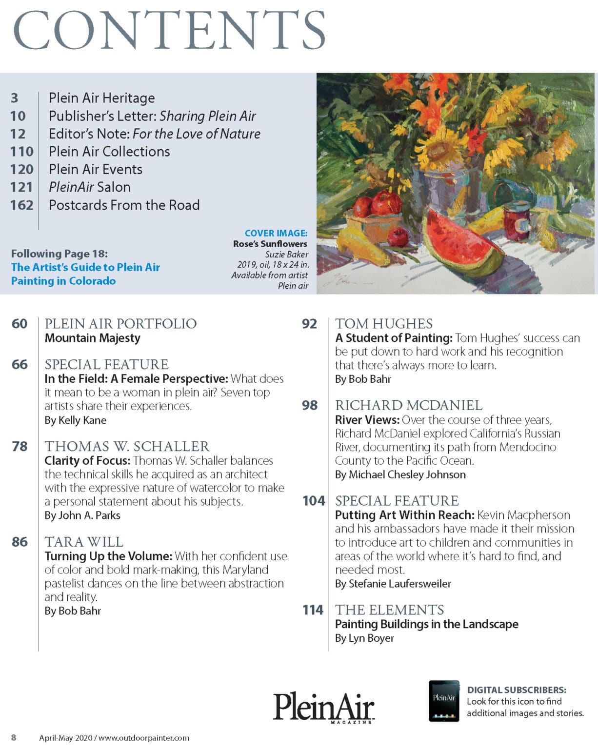 For the Love of Nature: Plein Air Magazine - OutdoorPainter