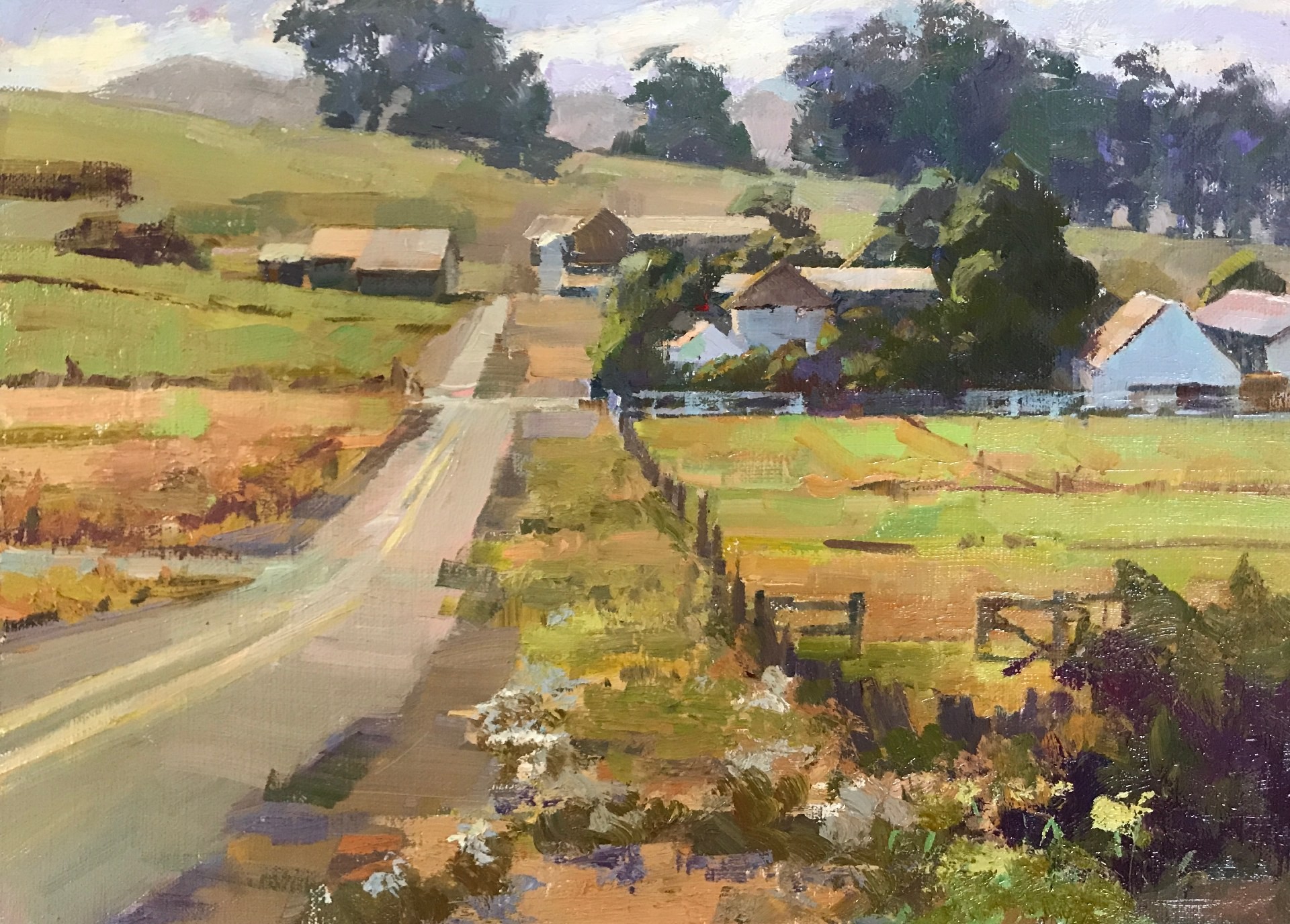 PleinAir Magazine's 13th Annual PleinAir Salon Art Competition August 2023 Winner Camille Przewodek Sonoma Farm Vista Best Plein Air Landscape