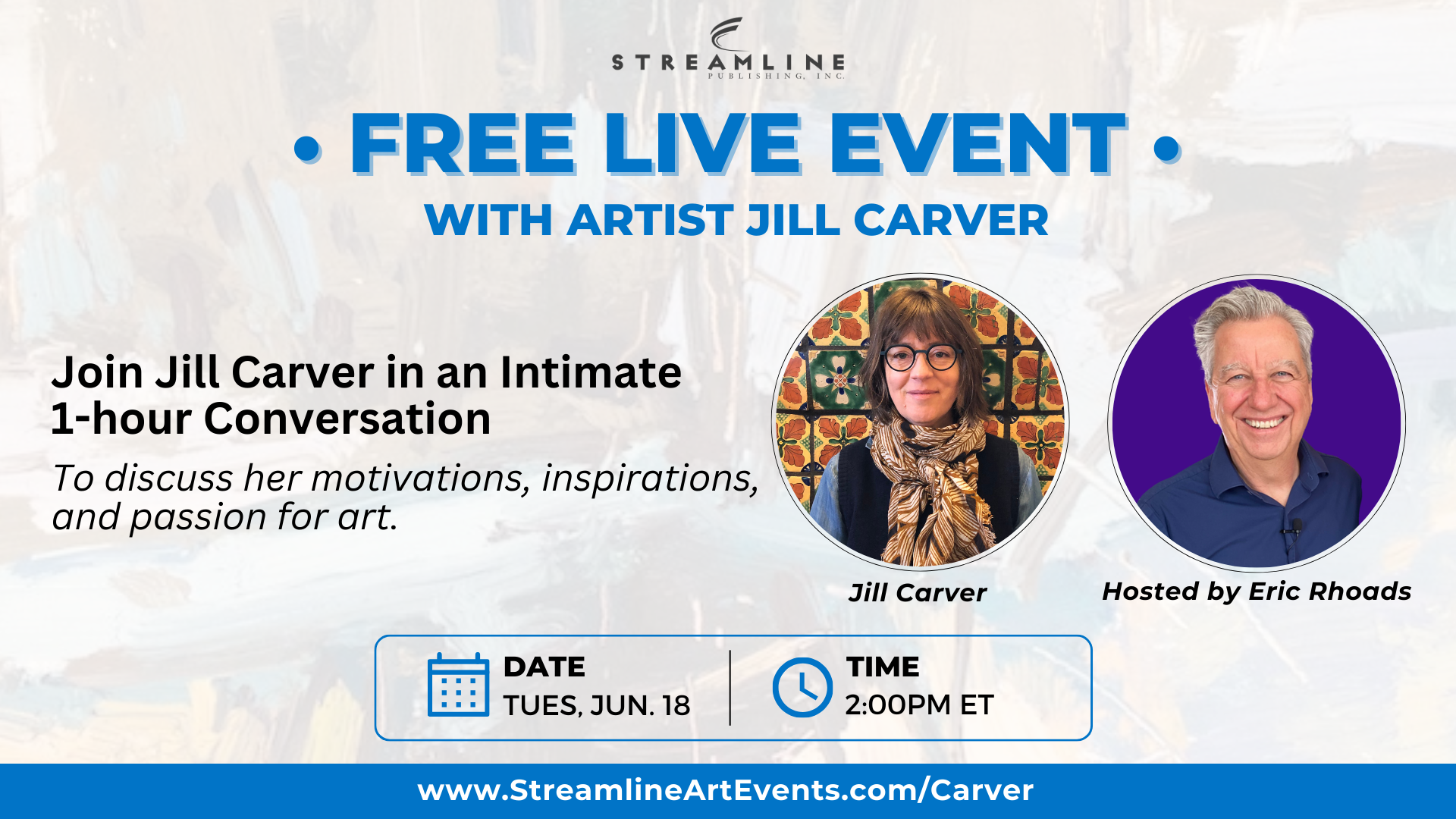 Free online events for artists