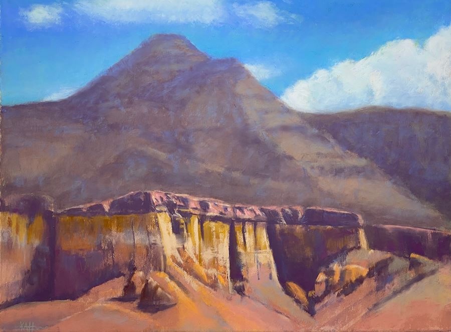 Third Place: Kat Hansen, “Monastery Road Turn Off,” 11.75x15.7 inches, pastel