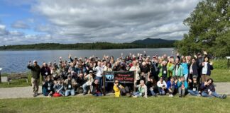 The 2024 "Paint Adirondacks" family of artists and friends
