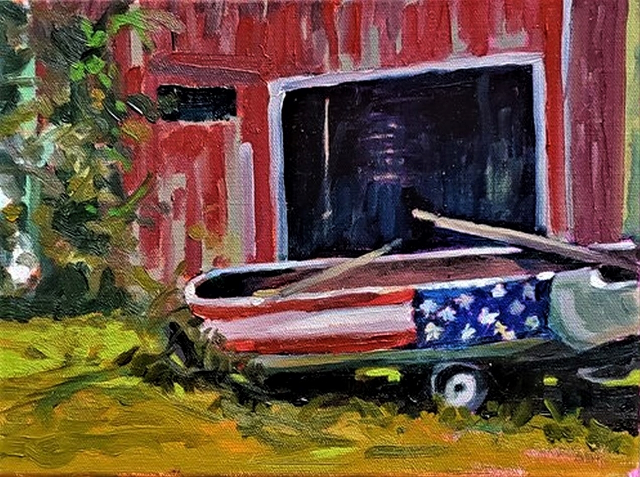 Tom Smith, "Glory Rests," oil, 9 x 12 in., plein air