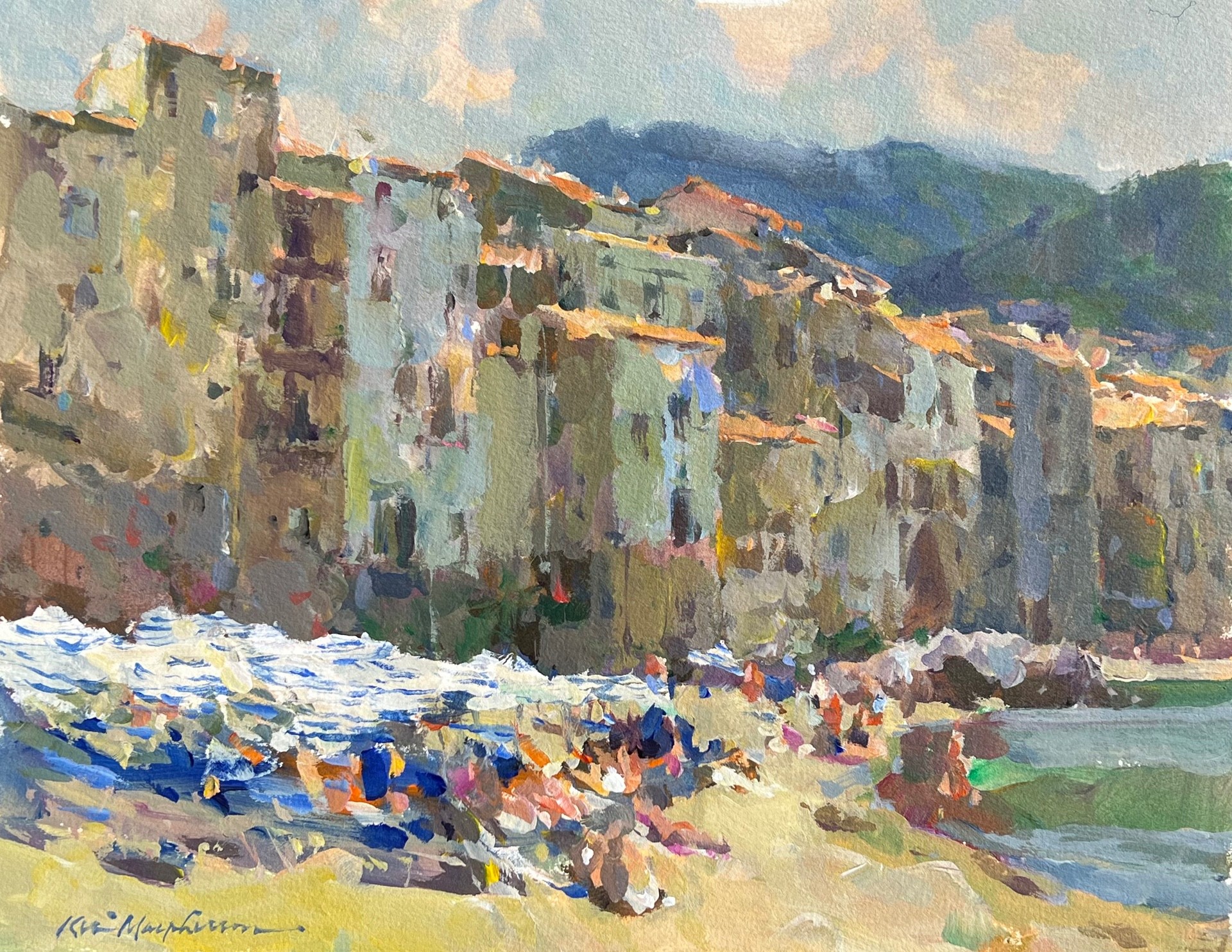 Kevin Macpherson, “Sicily Style,” Acrylic, 11 x 14 in.