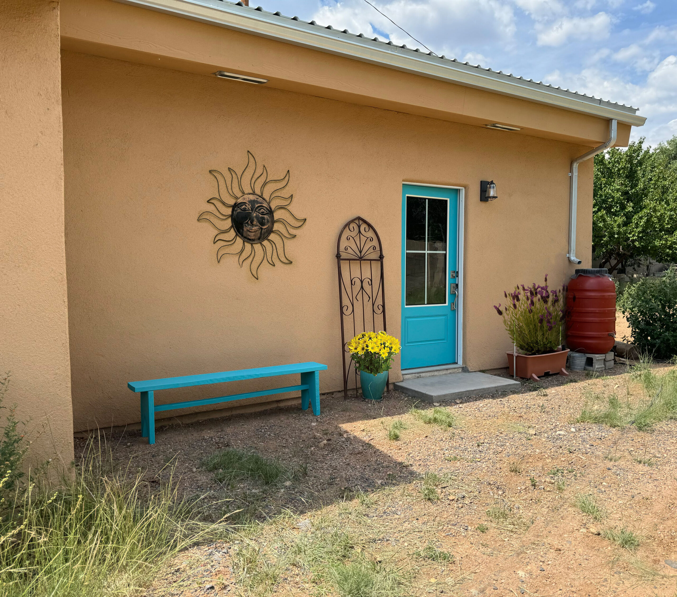 Side entrance to art studio