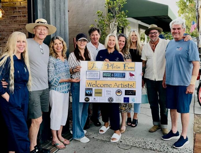 The crew, ready to kick off Just Plein Fun on Balboa Island