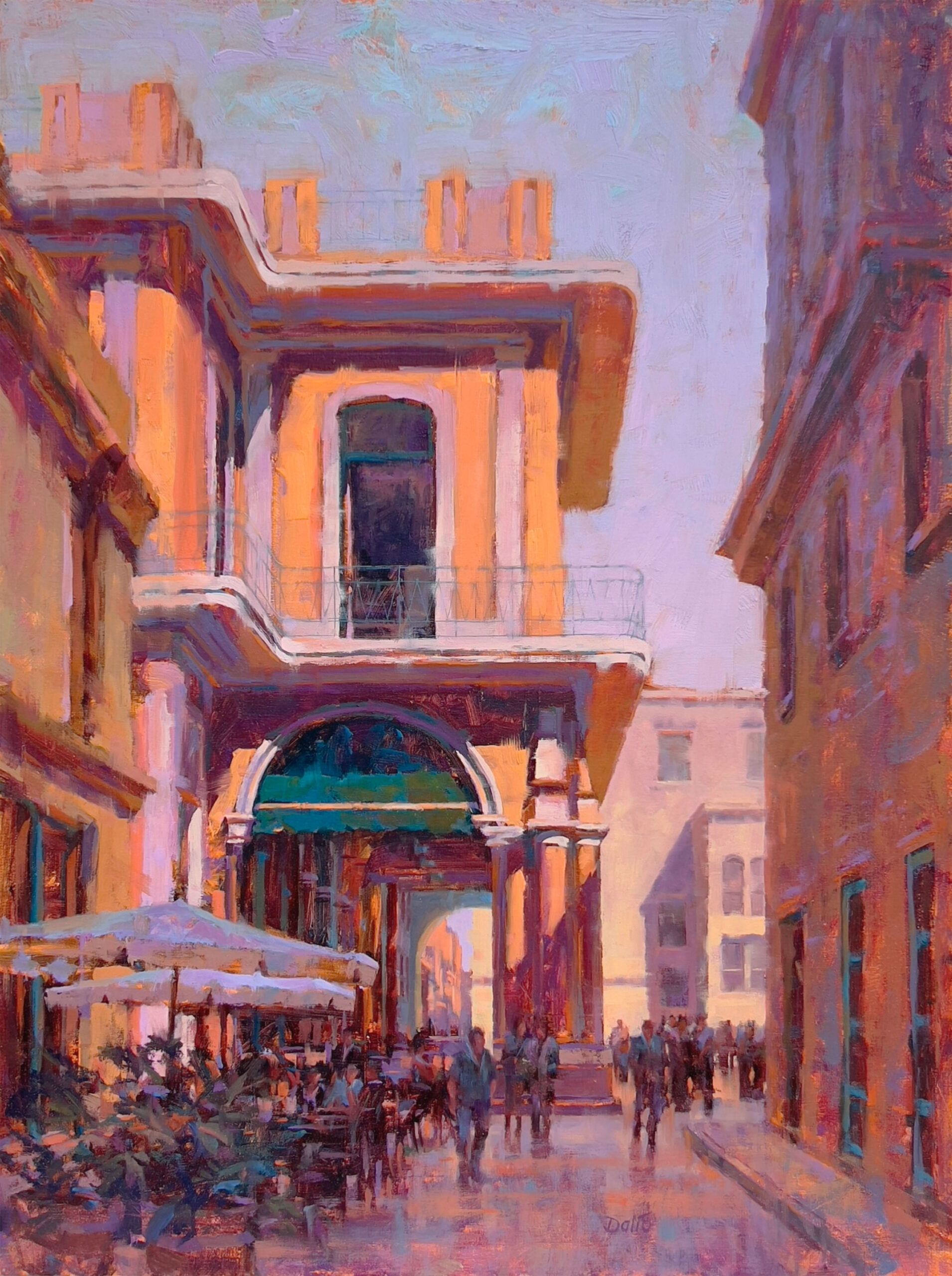 1. Carl Dalio, “Factoria Plaza Viejo - Havana, Cuba,” 2016, oil, 24 x 18 in., Available from artist, Plein air