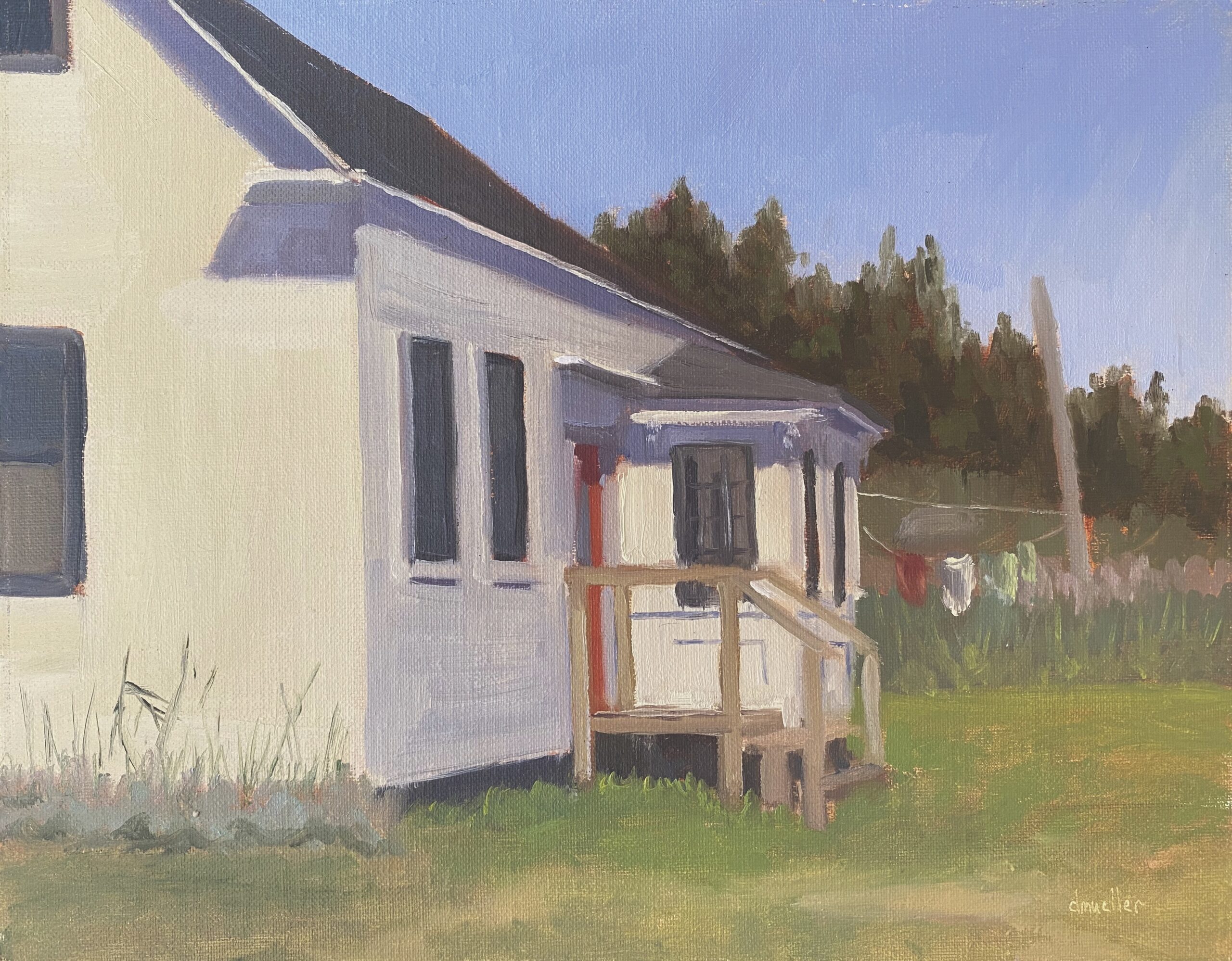 5. Debbie Mueller, “July,” 2022, oil, 11 x 14 in., Available from artist, Plein air