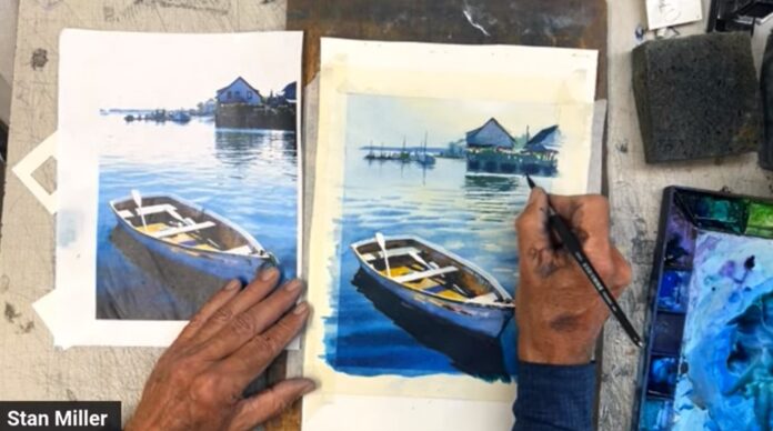 how to paint realistic water reflections watercolor