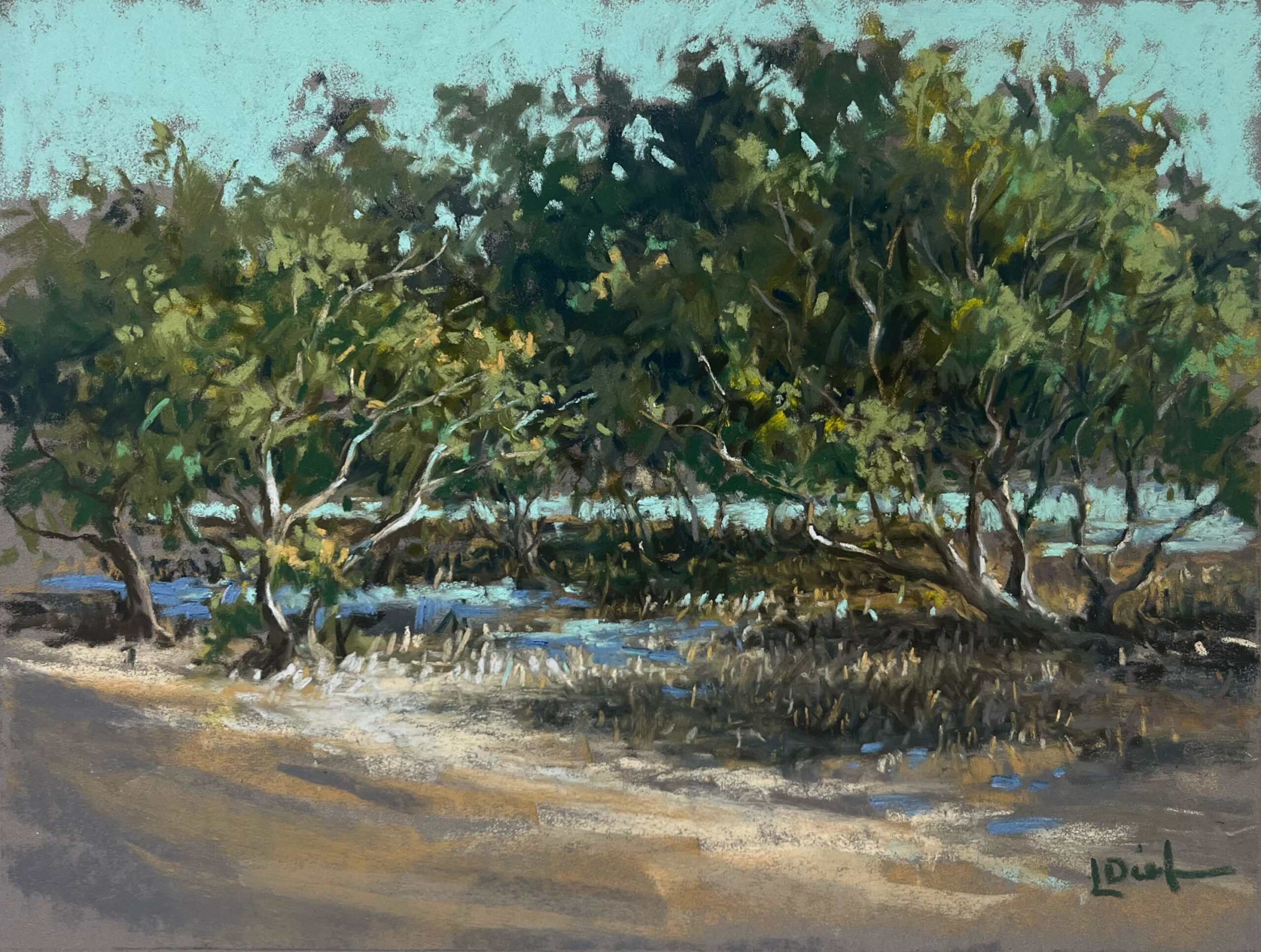 pastel plein air painting