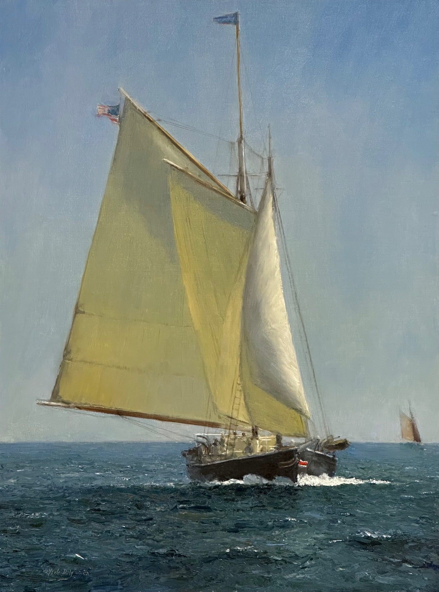 PleinAir Salon - Mark Daly, “The Schooner Stephen Taber,” Oil, 24x18 in.