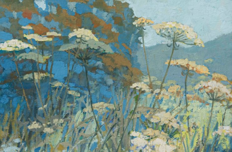 PleinAir Magazine&#039;s 14th Annual PleinAir Salon Art Competition June 2024 Best Artist Over 65 Deliece Blanchard Field Blooms Artist Over 65