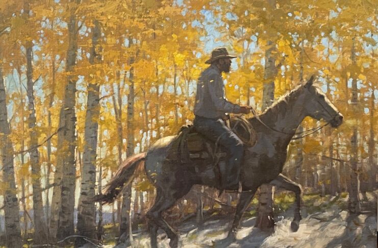 PleinAir Magazine&#039;s 14th Annual PleinAir Salon Art Competition June 2024 Best Western Bill Farnsworth Quaking Western