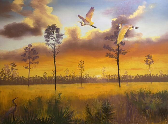 Shawn Dell Joyce, "Golden Hour," 16 x 20 in., Pastel on Board