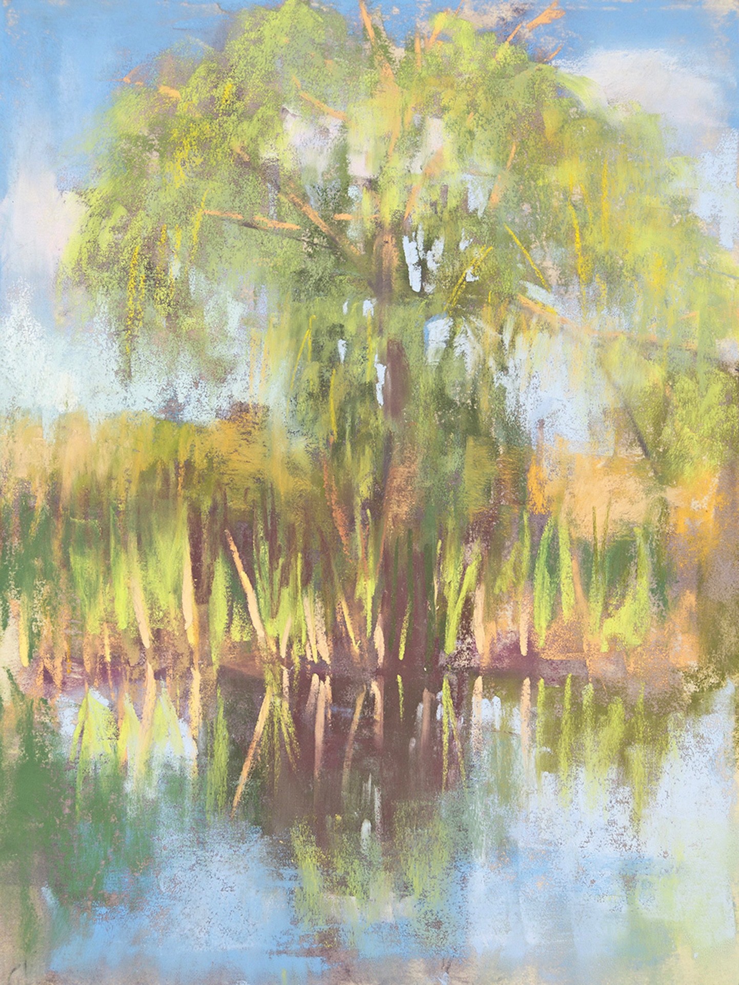 Lisa Regopoulos, “Channeling Monet,” Pastel, 12x9 in.