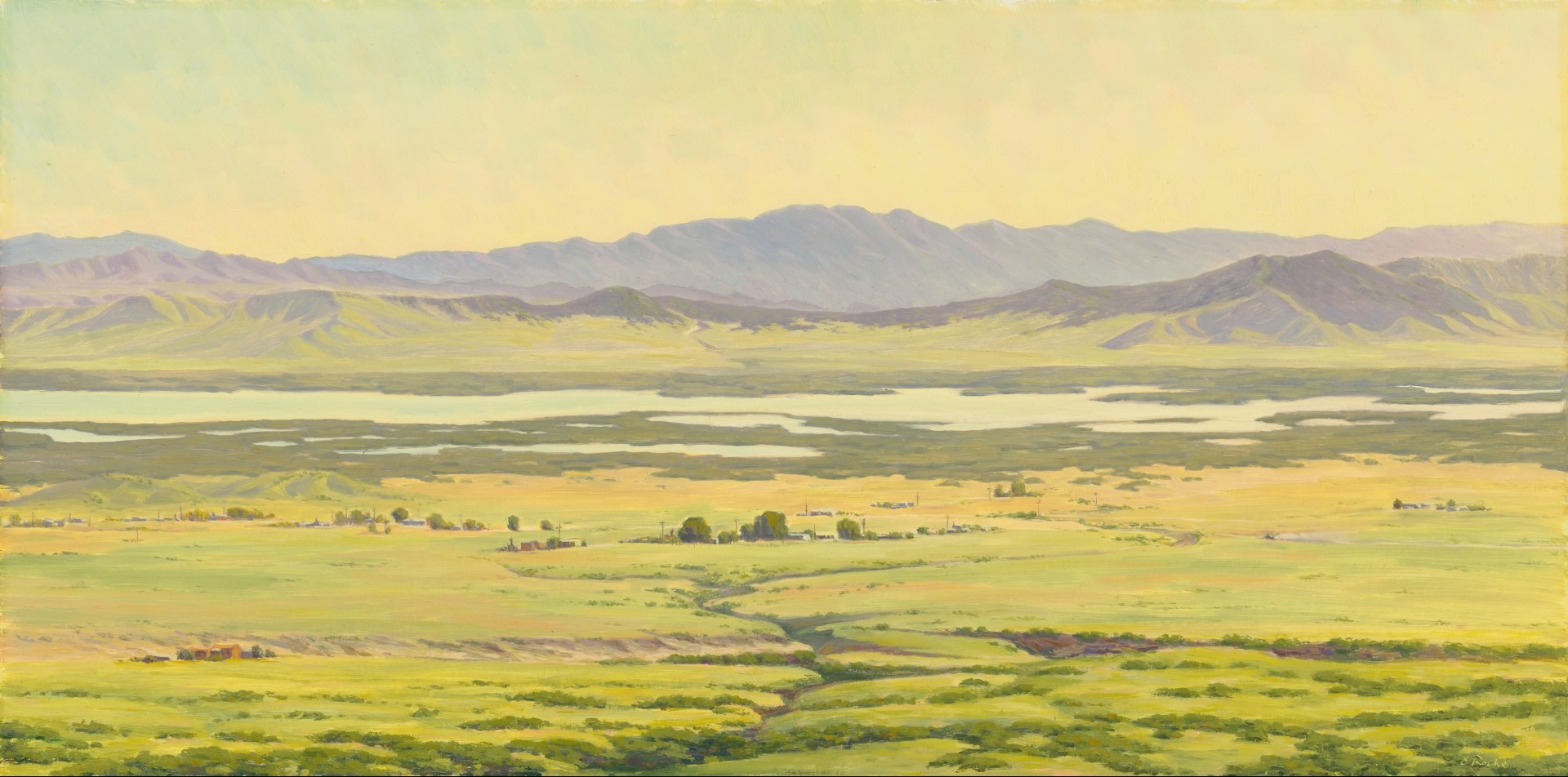 Elena Roche, “San Andreas Transformations,” Oil, 15x30 in.