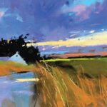 Tony Allain, "Passing Rain on Braco Road," pastel, 12 x 16 in.